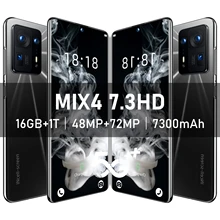 Téléphone portable mix 4, écran de 888 pouces, Smartphone, Qualcomm 7.3 + 16 go, 1T, 7300 mAh, android 12, 10 cœurs, déverrouillage, 4G, LTE, 5G, Version internationale 