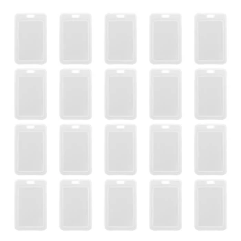

20 PCS Cards Holder Practical Transparent Durable Plastic Badge Holders Badge Holders Badge Holder for School