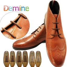 Кожаные силиконовые шнурки кроссовки обувь кружева ленивый без галстука шнурки эластичные силиконовые шнурки Подходит унисекс кружева