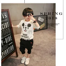 В году, новые весенние Повседневные детские штаны-шаровары из чистого хлопка корейский стиль Pp брюки свободный вариант для мужчин и женщин Ch