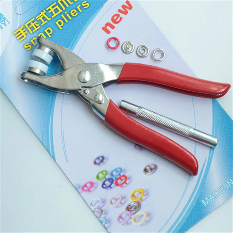 New Clamp Clothes Claw Clasp Hands Five Claws Pressure Nailing Machine Press Snap Fastener Plier Cloth Button Supplies