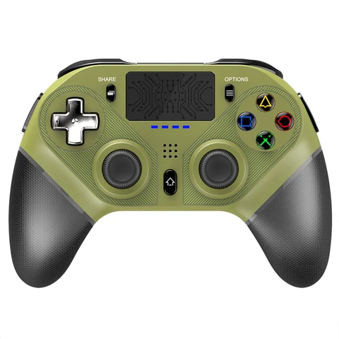 PG-P4010 Gamepad for PS4 Bluetooth Joyctick with Touchpad LED Light Headphone Jack Game Controller for Playstation 4 PC