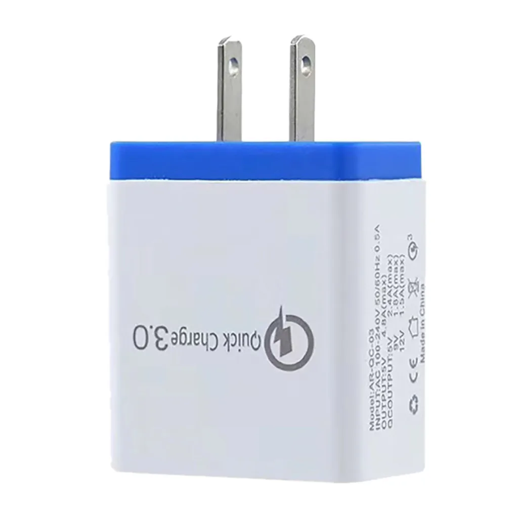 4 порта Быстрая быстрая зарядка QC 3,0 USB концентратор настенное зарядное устройство адаптер питания ЕС/США электрическая розетка зарядное устройство для телефона s#829