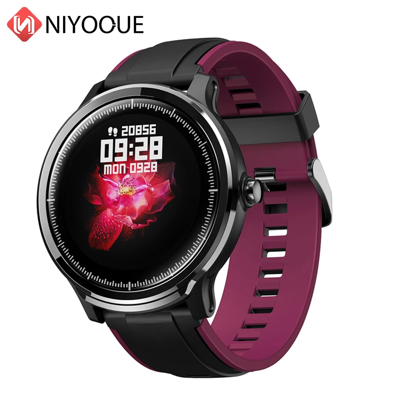 SN80 Смарт-часы для мужчин IP68 Водонепроницаемые Full Touch Smartwatch экран пульсометр