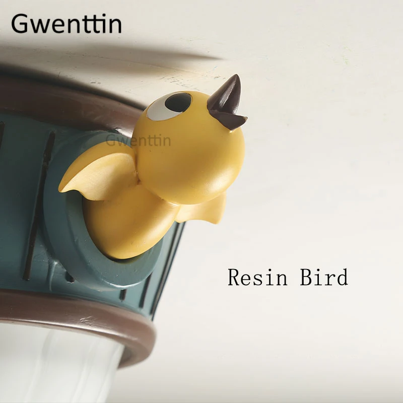 Cartoon Ceiling Lights Bird Lamp Modern Led Ceiling Lighting Kitchen Children's Room Dining Room Bedroom Home Light Fixtures