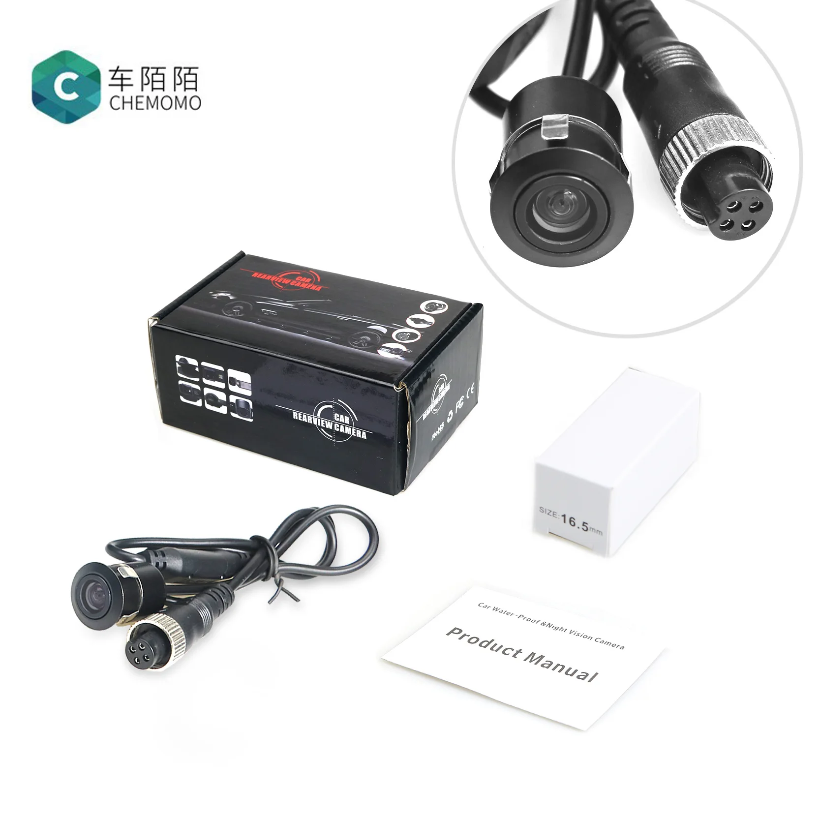 

Car Rear View Camera Car Camera16. 5 Punched Snap-on Aviation Head Port Webcam