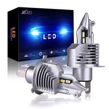 AILEO H4 Автомобильные фары H4 светодиодные лампы для автомобиля/мотоцикла фары лампы дальнего света ближнего света Fighter Foco 80 Вт 12 В 24 в 6000 К Led