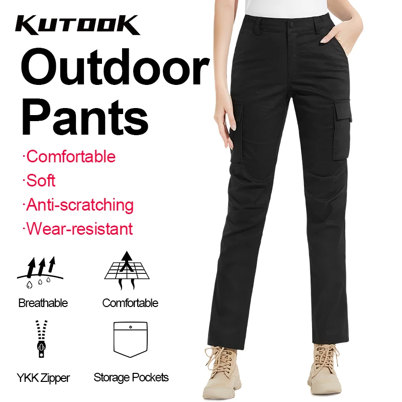 Kutook Outdoor Cargo Pants Women Waterproof Spring Autumn Trekking