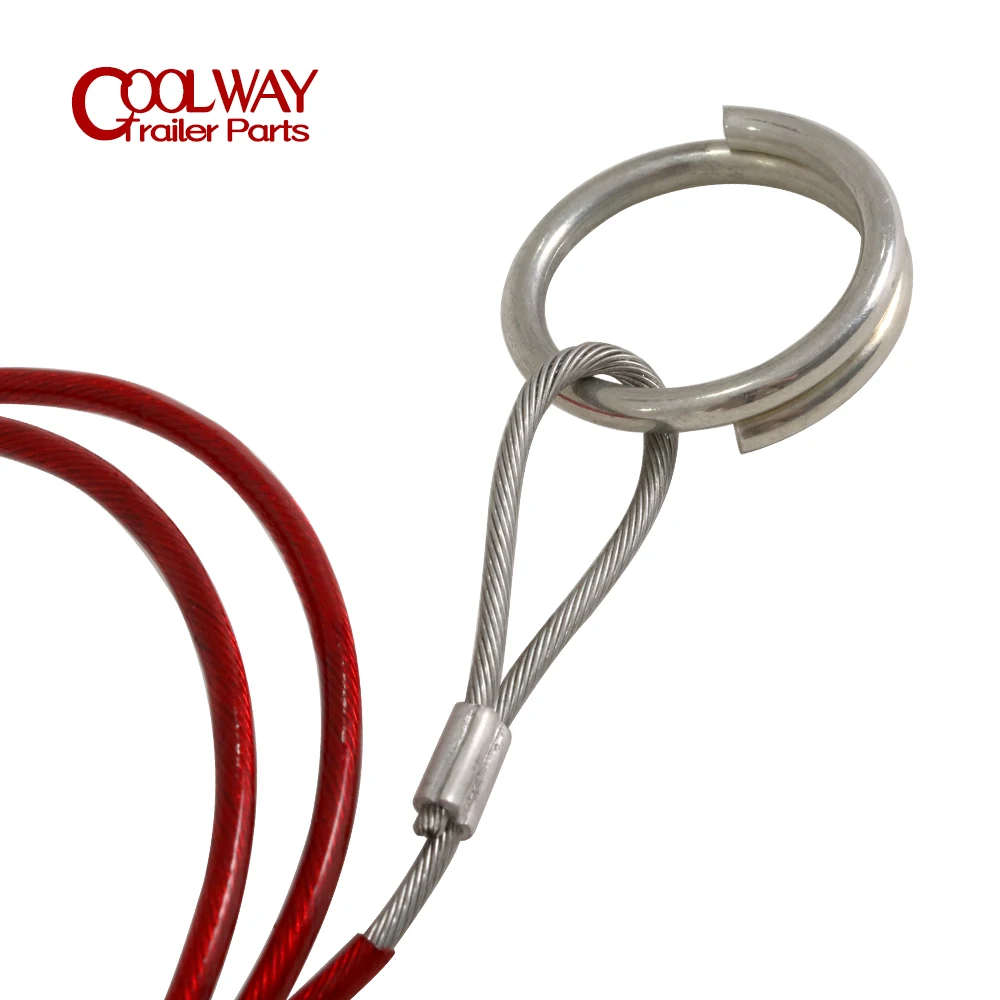 Caravan Hitch Cover 1 Metre Ring Trailer Caravan Brake Away Breakaway Safety Cable Braked Hitch Accessories Parts