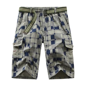 

OLOME Mens Military Cargo Shorts 2020 Brand New Army Camouflage Shorts Men Polyester Loose Work Casual Short Pants With Belt