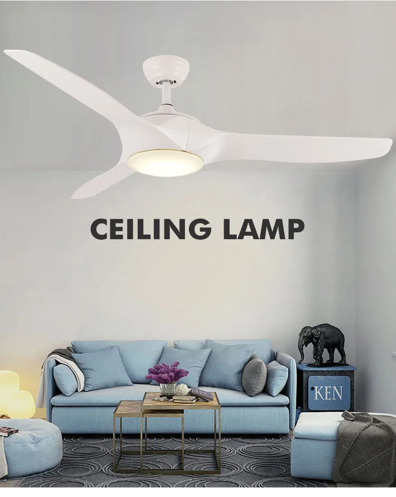 Retro Ceiling fans light With remote control Bedroom Living Room Dining Study Office Decor Modern Ceiling Fan Lamps 52 inch