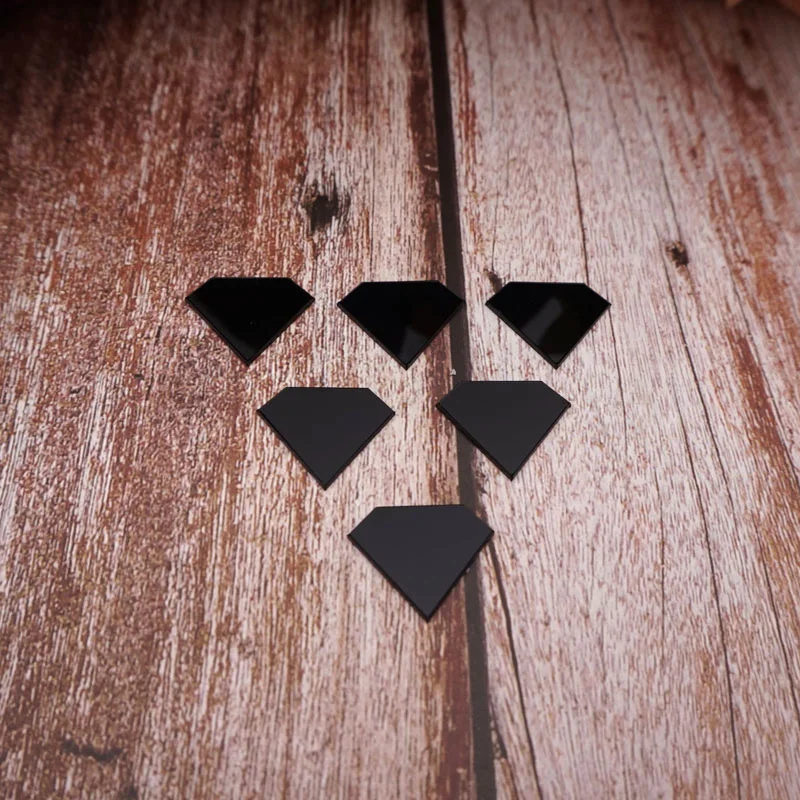 Description Picture 5 of item100pcs/lot 2cm 3D Acrylic Triangle Stickers Mini Diamond Mirrors Wall Decoration Kid's Room DIY Heart Accessories Party Supplies