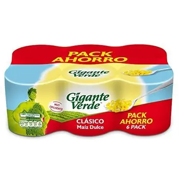 

Gigante Verde - Hexapack Lata de Maíz Dulce Clásico 6 x 160 g