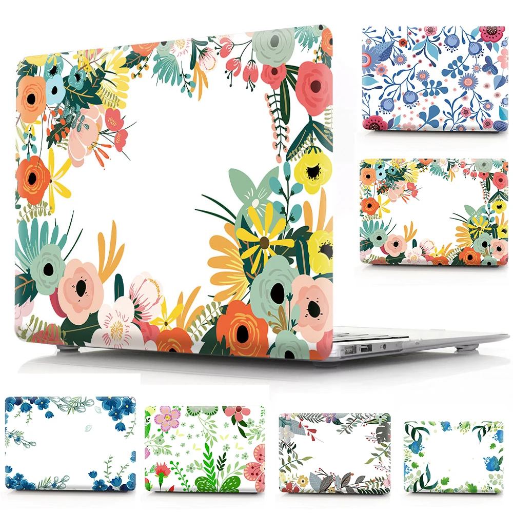 Жесткий чехол с цветочным узором для Macbook Air 11 13 Pro 13 retina 12 13 15 чехол для Macbook Pro 13 Чехол