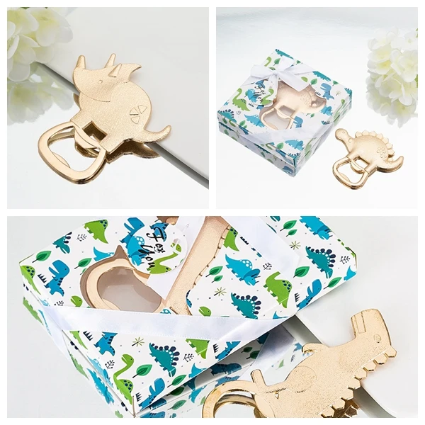 

20Pcs Forest Themed Party Favors for guests of Dinosaur bottle opener favors for Dinosaur baby birthday souvenirs and Wedding