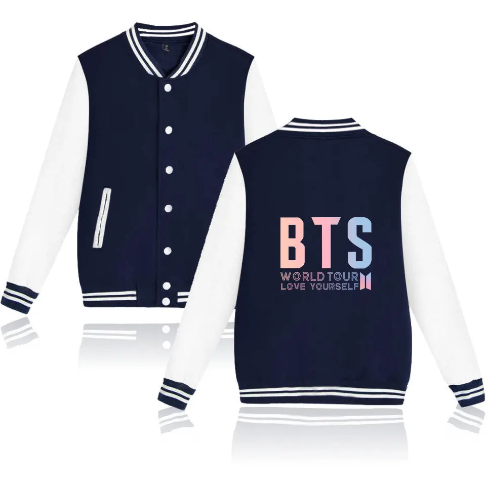 BTS пуленепробиваемая бейсбольная форма для мальчиков, для концерта, для мужчин и женщин