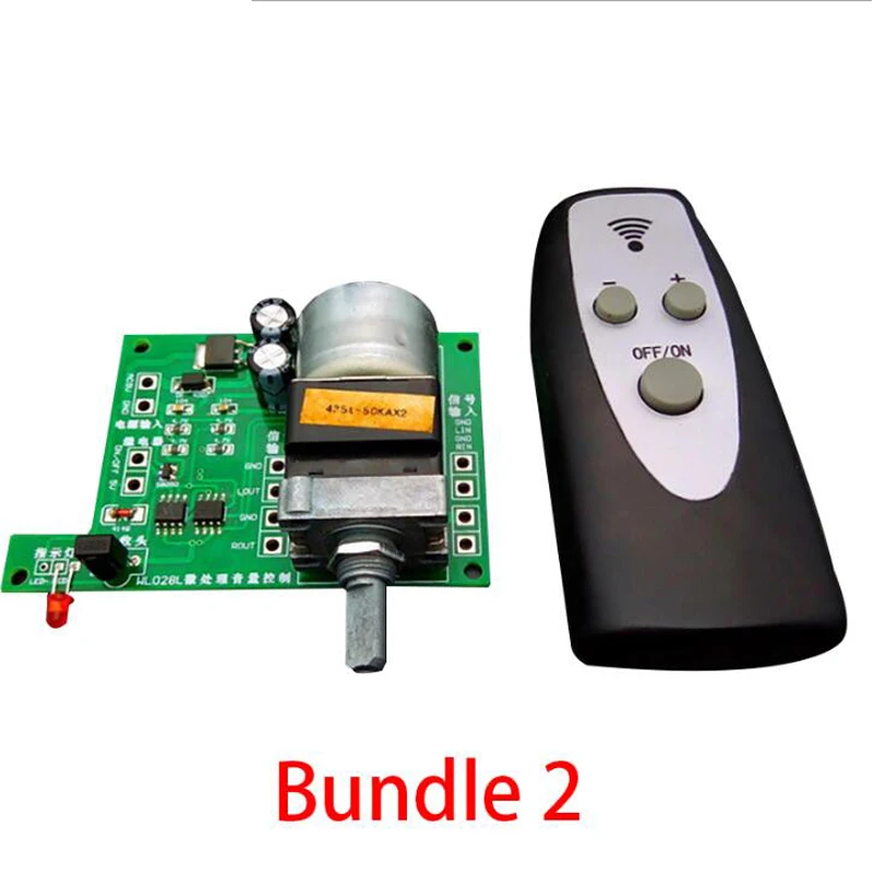 Bundle 2 HiFi инфракрасные наушники с дистанционным управлением микрофоном Регулировочная доска APLS усилитель баланса преампер потенциометр двигателя регулирует громкость T0996 - Цвет: Bundle 2