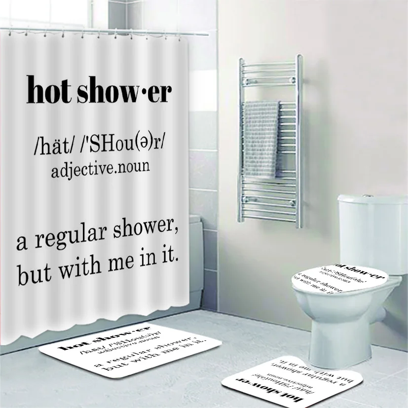 Funny Emoji Toilet Mats Covers Bath Shower Pad Rug Carpet Bathmat 3 Pieces Set 