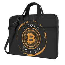 

Bitcoin HODL Told You So Laptop Bag Case Quote Letter Cute Business Computer Bag Crossbody Shockproof Laptop Pouch