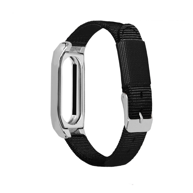 Высококачественный Браслет для Xiaomi mi2 браслет miband 2 ремешок сменный нейлоновый браслет+ металлическая рамка крышка для Xiaomi MiBand2 часы - Цвет: Color10