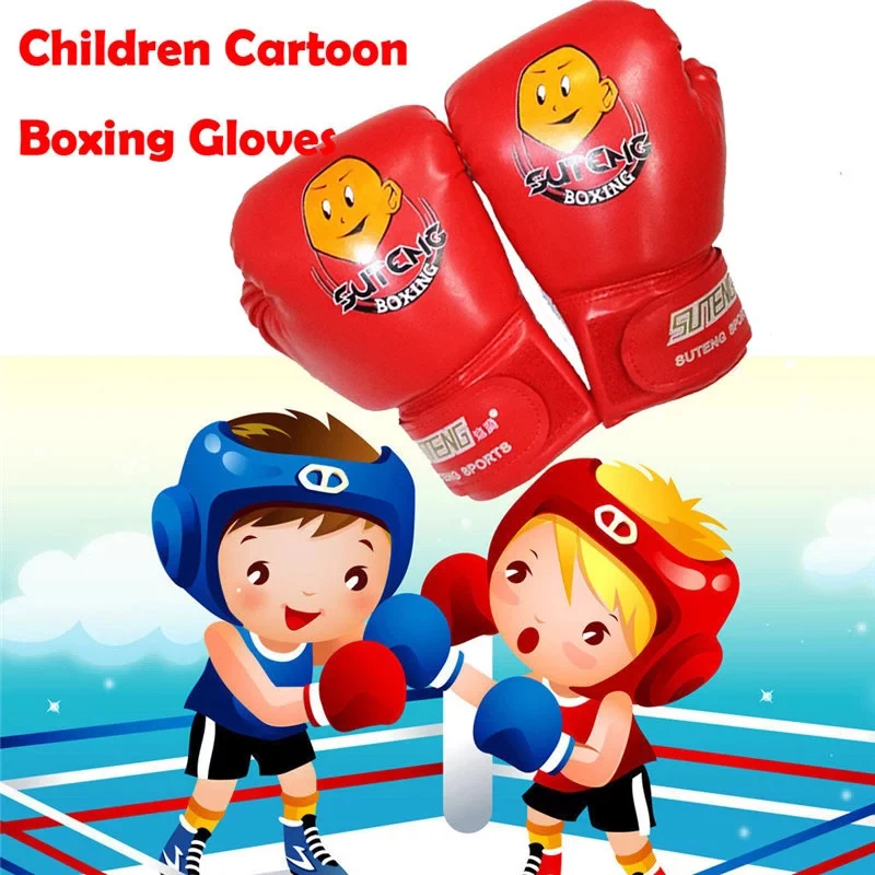 

Children Cartoon Boxing Gloves Punching Bag Sparring Training Fight Age 3-12 Training Adults Kids Equipment