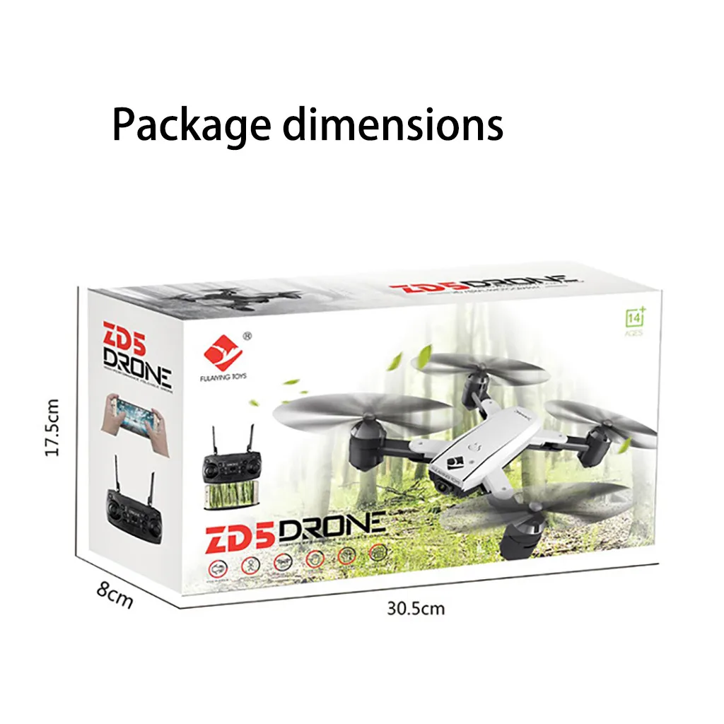 RC самолеты ZD5-G 2,4 ГГц 4CH 1080P 5MP wifi оптический поток двойной Квадрокоптер с камерой Дрон W805