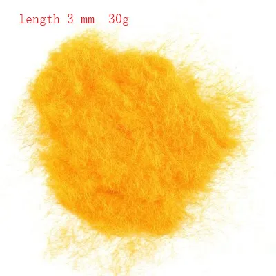 30g Scene Model Materia Yellow Green Turf Flock Lawn Nylon Grass Powder STATIC GRASS 3MM/5MM/8MM Modeling Hobby Craft Accessory 19