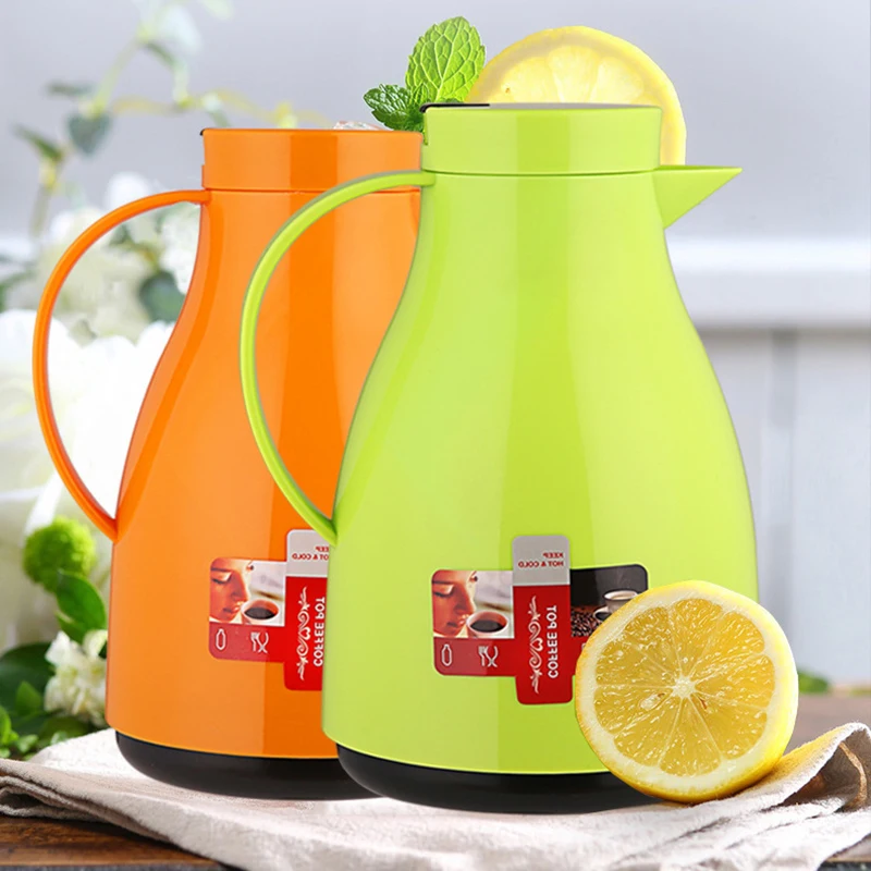 500ml 1000ml Home Outdoor Leak-proof Insulation Kettle Hot Water Bottles Double Wall Glass Vacuum Thermos Jug For Coffee Thermal