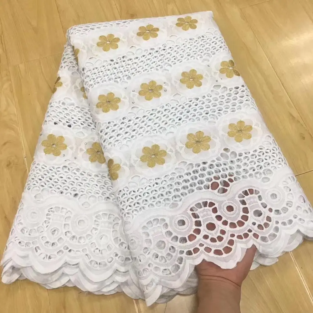 Свадебное кружево белое Африканское кружево ткань швейцарская вуаль кружево в швейцарском стиле tissu broderie Дубай ткань 5yard
