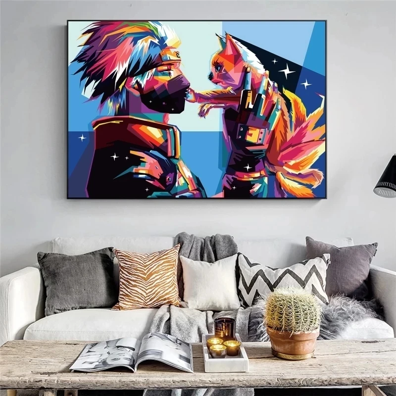 

Japanese Anime Canvas Paintings Naruto Anime Posters and Prints Cuadros Wall Art Pictures for Kids Living Room Home Decoration