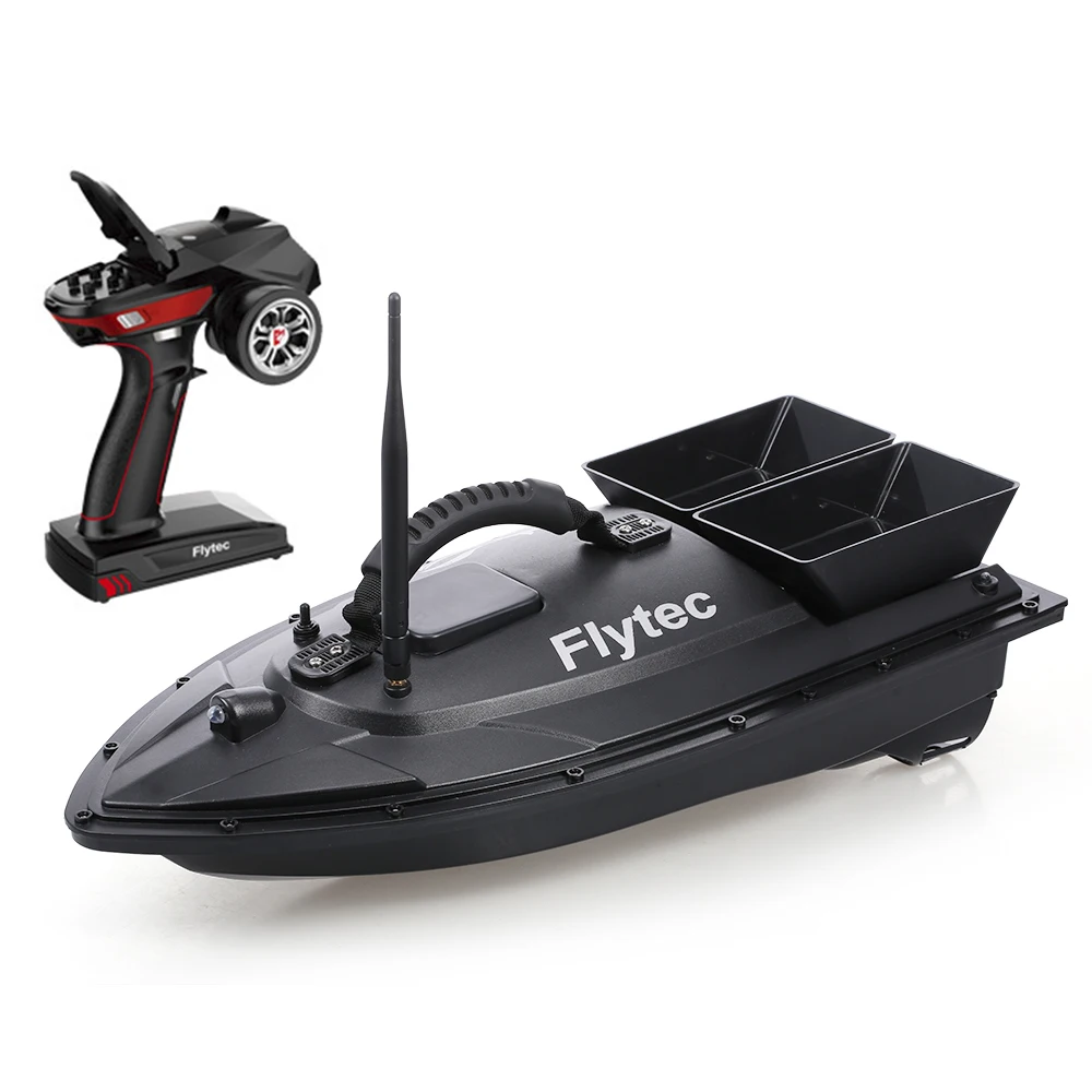 

Flytec V500 RC Fishing Bait Boat RC Boat Fish Finder 1.5kg Loading 500M Remote Control Double Motor 5.4 km/H High-Speed RC Boat