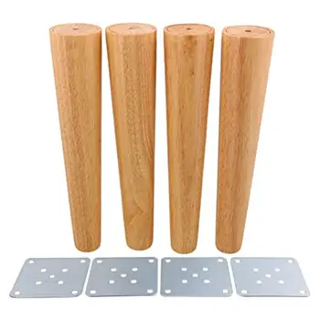 

New 4pcs/lot Solid Wood Furniture Legs, Inclined Cone Sofa Bed Cabinet Table And Chair Replacement Feet Sloping Feet 10/25cm