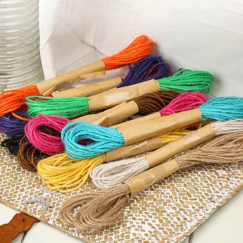 

Color Hemp Rope Roll Twine String Cord DIY Handmade String Accessories Craft Scrapbooking Making Tool