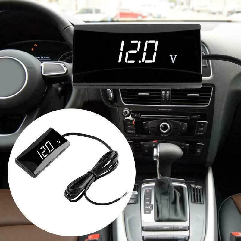 

Portable Car LED Digital High Accuracy Voltage Volt Gauge Voltmeter Waterproof Display Car Motorcycle Panel Meter DC12V 24V