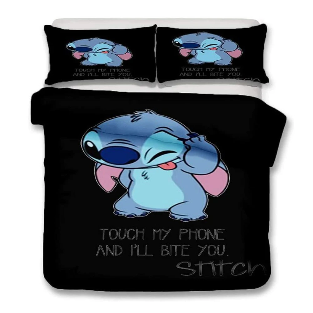 3d Disney Home Lilo And Stitch Bedding Set Quilt Cover Twin Bedroom Decor For Children Kids Boy Girl Queen King Size Bedding Set Bedding Sets Aliexpress