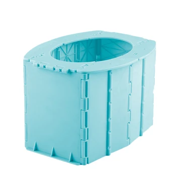 

Portable Baby Potty Toilet Seat Car Travel Camping Kids Potty Training Seat Children's Folding Toilet Blue