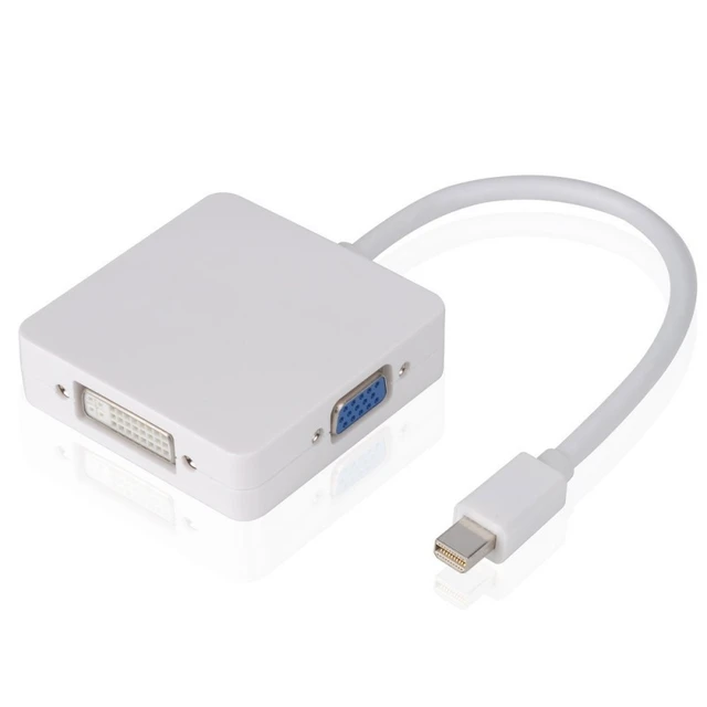 Mini Display Port Thunderbolt HDMI / DVI / VGA 3 in 1 Mac Pro Display Port Cable Conversion Adapter for Apple Air - AliExpress
