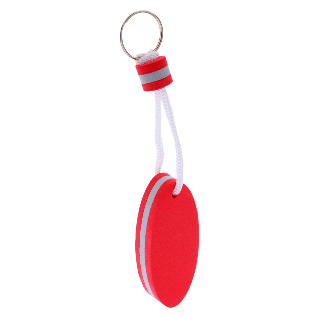 5pcs Durable Oval EVA Foam Floating Yacht Boat Canoe Key Chain Ring