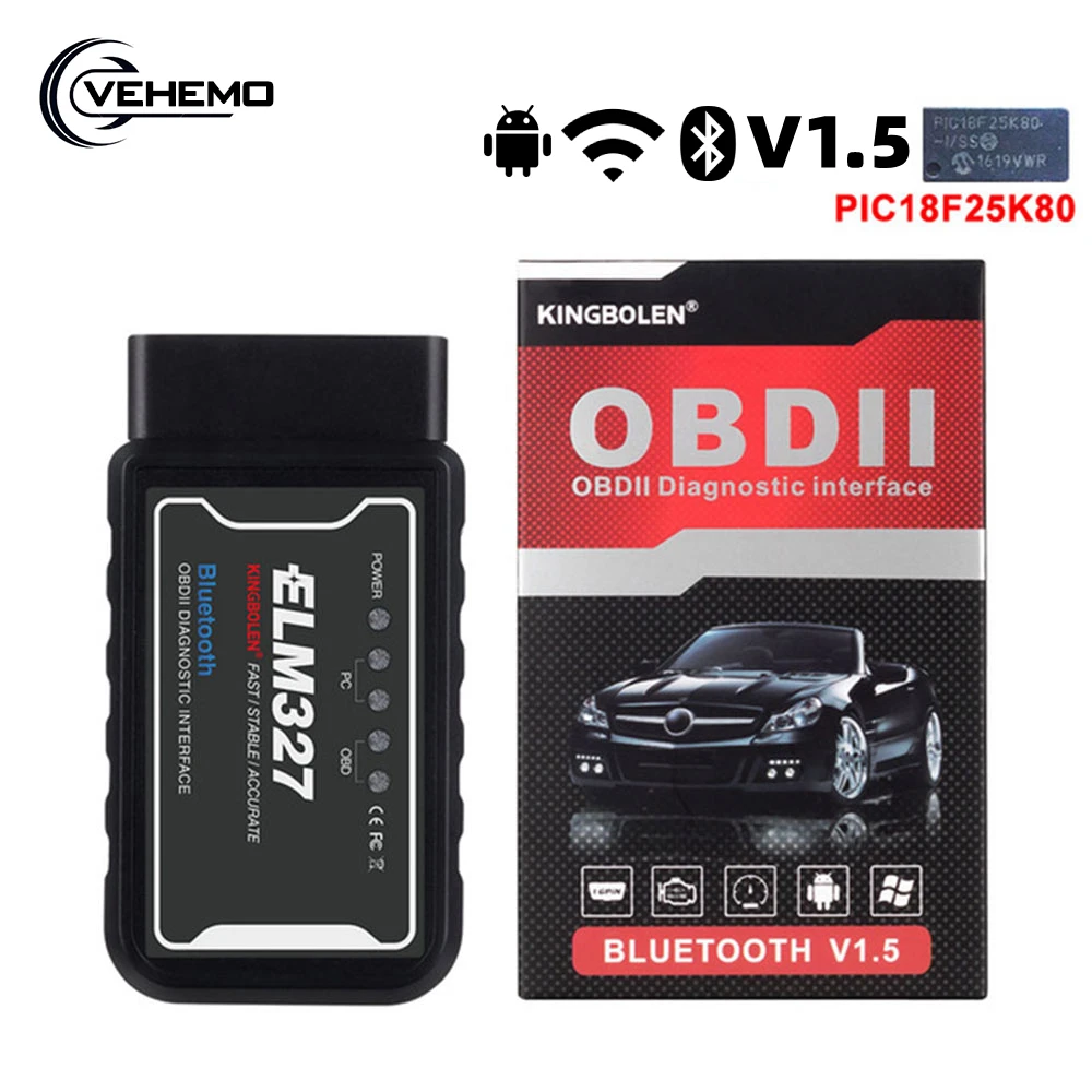 Elm327 v1.5 OBD2 сканер автомобильный Wi-Fi Bluetooth диагностический инструмент для iPhone Android телефон OBD 2 II elm 327 V 1,5 автоматический сканер кода