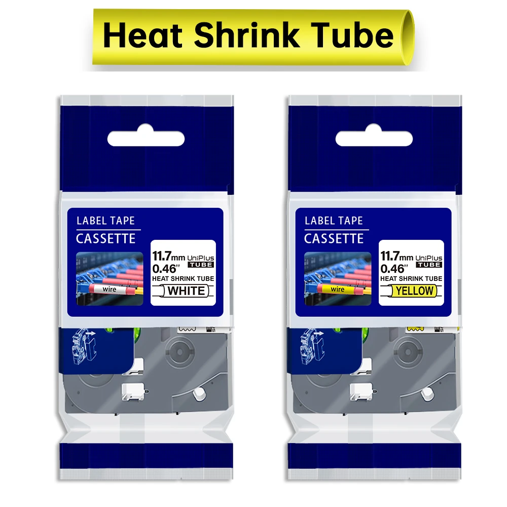 Heat Shrink Tube Tape hse211 hse221 hse231 hse621 631 Replace Brother hse  231 Label Tape Industrial Tape for PT Label Maker H110