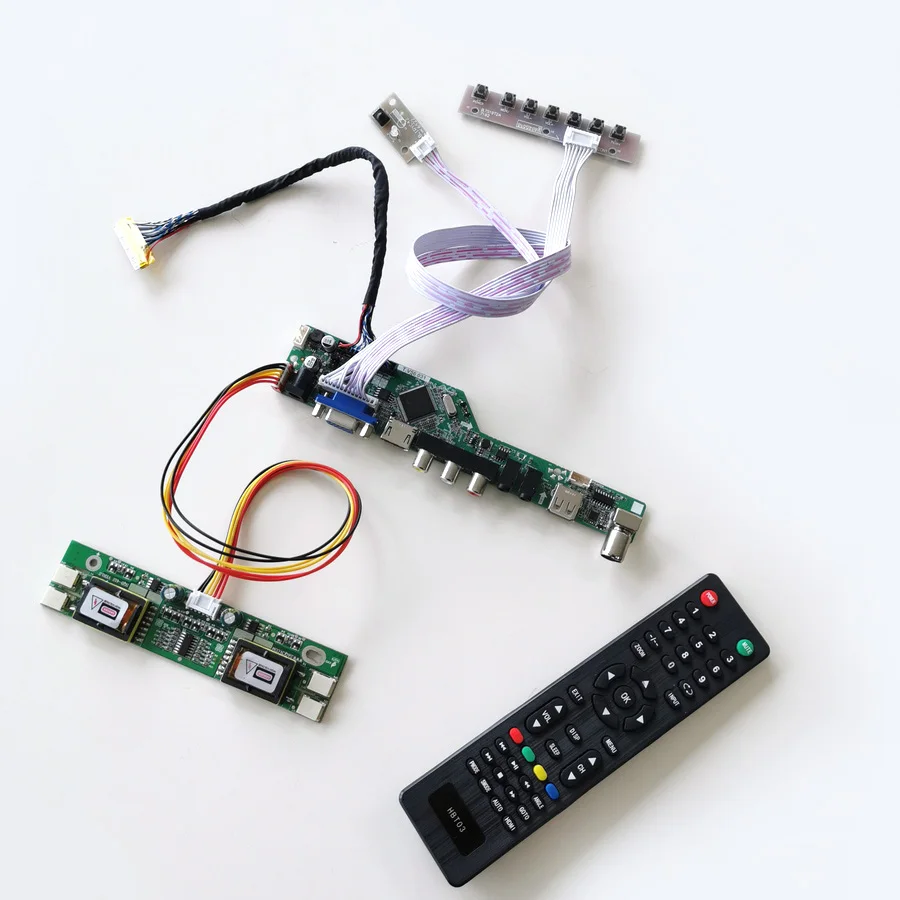 Для HSD190ME13-D10/D30 ЖК-панель монитор HDMI VGA USB AV RF T. V56 привод карты доска клавиатура+ пульт+ инвертор LVDS 4CCFL 30Pin комплект