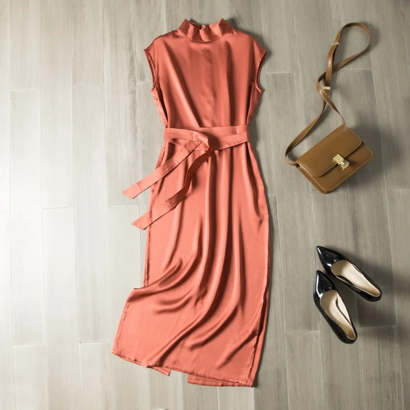 Echte Zijden Jurk Vrouwen Lente Kantoor Dame 100% Echte Zijde Vrouwen Jurken Casual Party Dress Vrouwen Vestidos LQ2889 YY2825 Echte Zijden Jurk Vrouwen Lente Kantoor Dame 100% Echte Zijde Vrouwen Jurken Casual Party Dress Vrouwen Vestidos LQ2889 YY2825