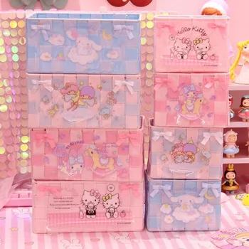 

Little Twin Star Melody Cinnamoroll Sailor Moon PVC Storage Basket Rack Organization Brinquedo Toy Girl Pink Christmas Gift
