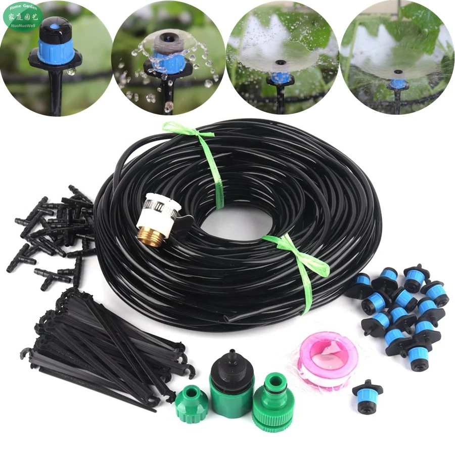 

40m 20m 5m Garden Drip Watering Kits Automatic Drip Irrigation System Kit DIY Gardening Micro Irrigation Kits Fountain Sprinkler