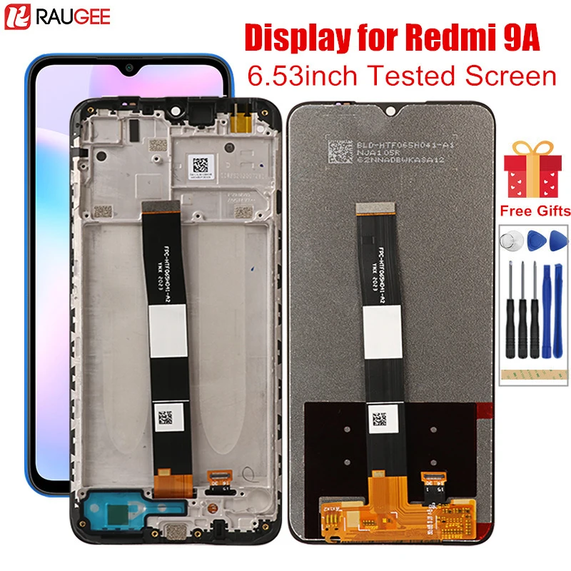 ЖК дисплей для Xiaomi Redmi 9a с рамкой и дигитайзером в сборе сменный сенсорный экран 9 a