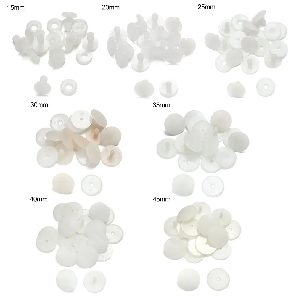 Plastic Doll Joints Doll Accessories 10Sets 15/20/25/30/35/40/45mm DIY Doll Joints Teddy Bear Making Crafts Kids Toy Gift