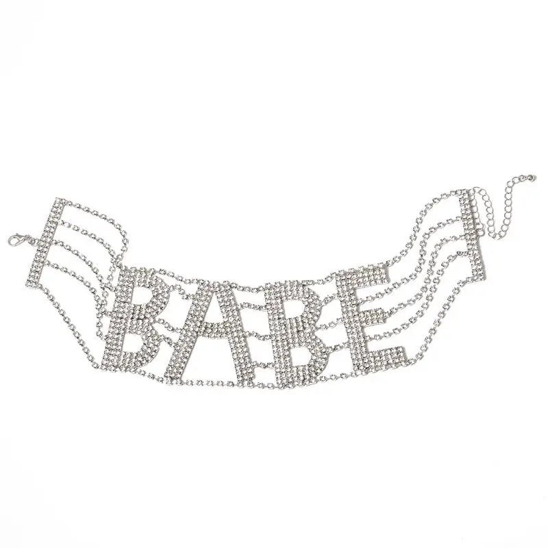 Fashion-European-and-American-large-letter-babe-Rhinestone-Crystal-Necklace-statement-women-s-neckla (2)