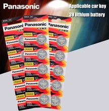 Panasonic original 15 pçs/lote cr 2032 botão baterias de pilha 3v moeda bateria lítio para relógio controle remoto calculadora cr2032