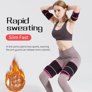 

2020 New Design Neoprene Sweet Sweat Arm Shaper Sauna Effect Slimming Sheath Velcro Adjustment Tightening Arm Slimming Belts