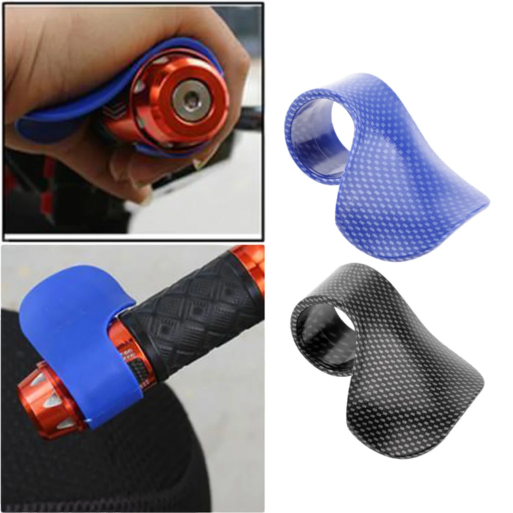 2pcs Motorcycle Handlebar Accessory Throttle Assist, Universal Fit for Motorcycles (Black+Blue)